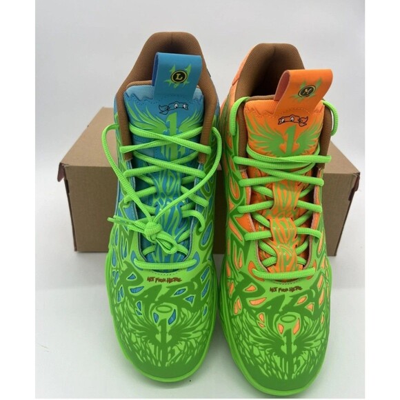 Puma Teenage Mutant Ninja Turtles x MB.04 Leonardo & Michelangelo LAMELO Size 9 main image 5